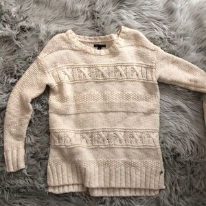 Cream Crochet Sweater